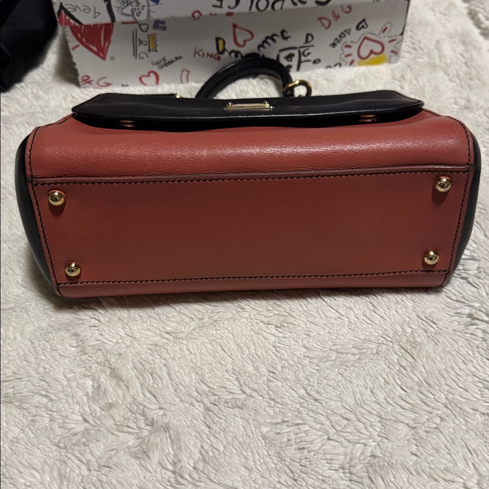 Dolce & Gabbana Sicily Bag – Black & Rose – Box, Dustbag, Strap, Authenticated - Picture 4 of 7